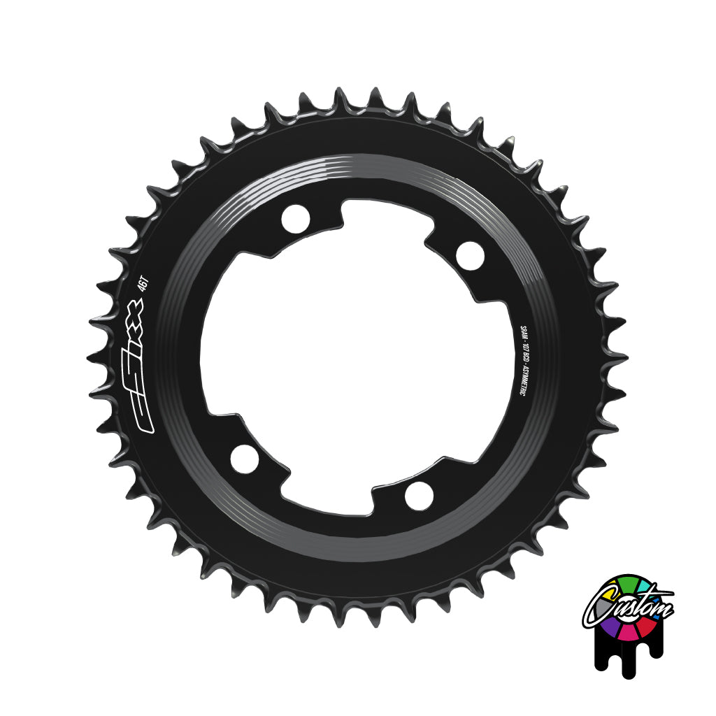 107 Spider Powermeter Semi-SpeedRing - 38t-62t - Round