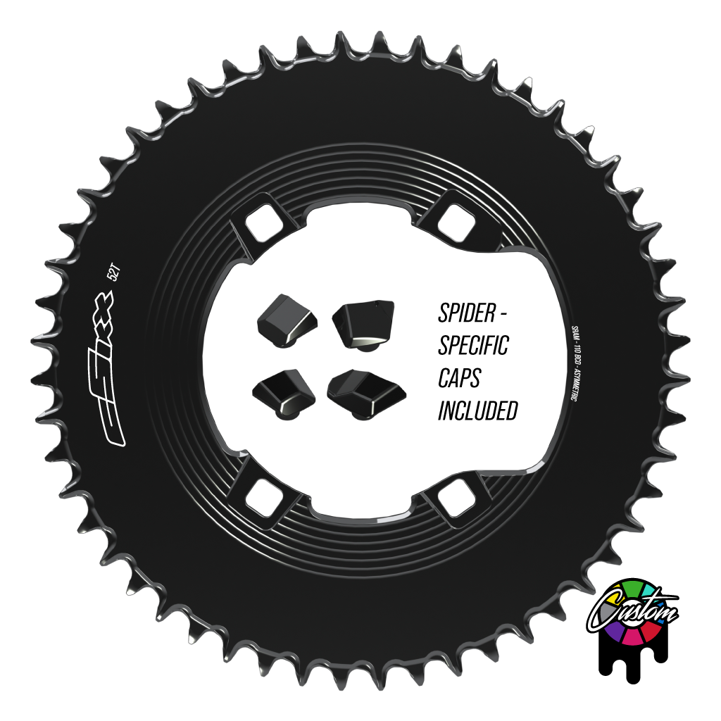 110bcd Asym 4bolt 1x Chainring (Fits Shimano cranks and others, NOT SRAM cranks)